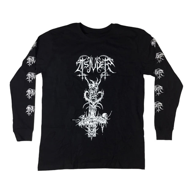 Tsjuder - Inverted Cross long sleeve – Night Shift Merch