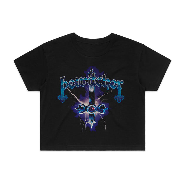 Bewitcher - Spell Shock ladies cropped t-shirt – Night Shift Merch