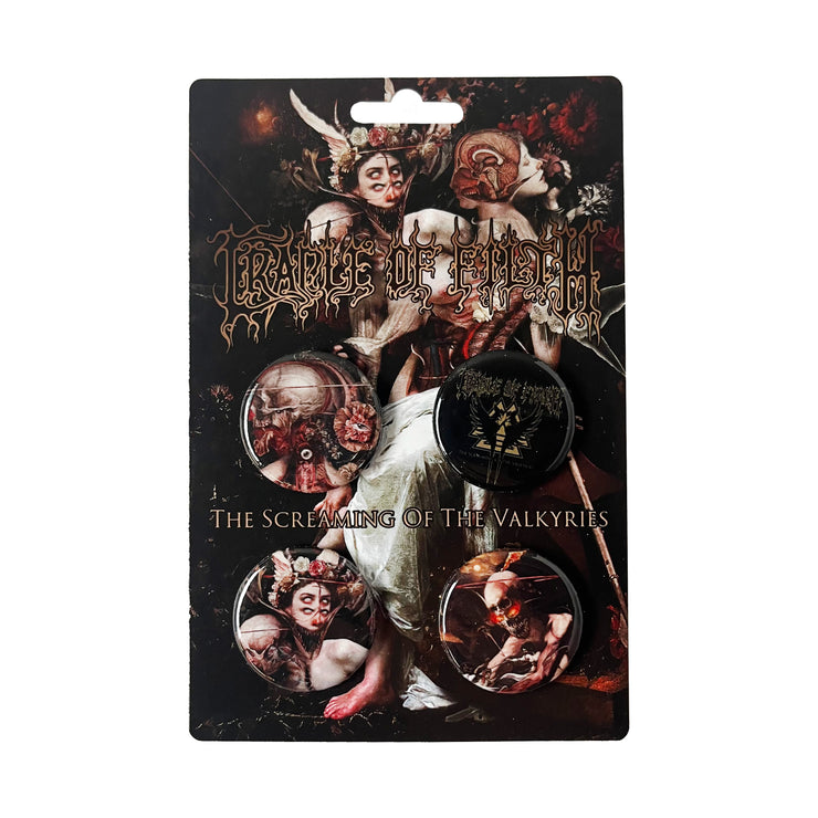 Cradle Of Filth - The Screaming Of The Valkyries button pack