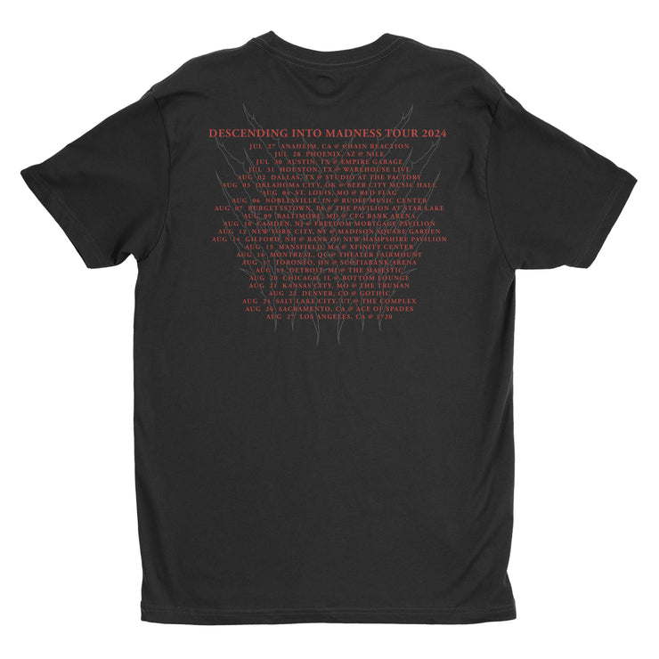 Orbit Culture - 2024 Descending Into Madness Red Mechanic Tour t-shirt