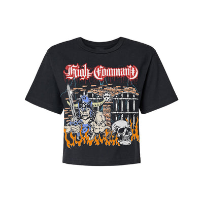 High Command - Through Flames ladies cropped t-shirt