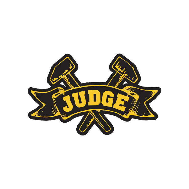 Judge - Logo (Die Cut) sticker