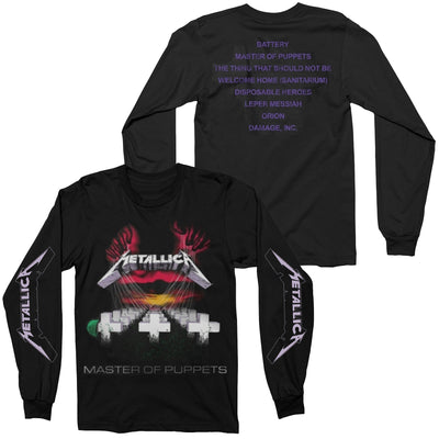 Metallica - Master Of Puppets Tracks long sleeve