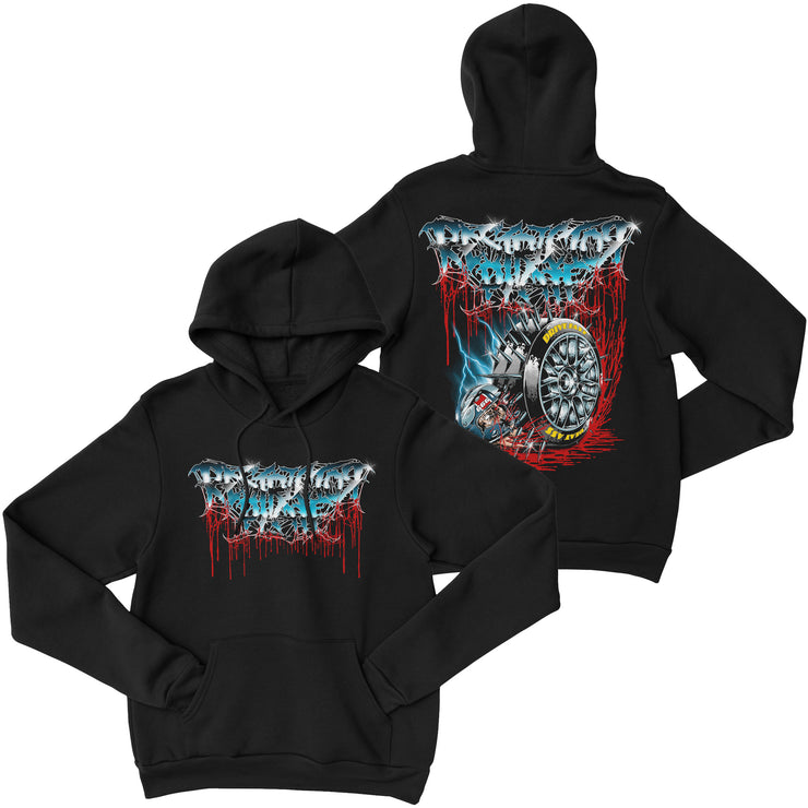 Restrictor Plate - Chrome Blast pullover hoodie