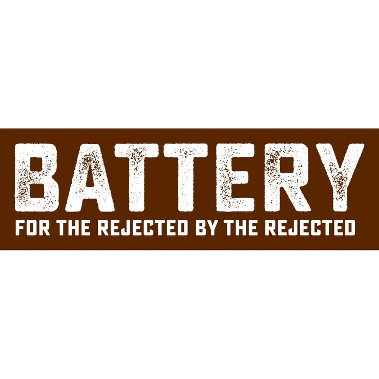 Battery - For The Rejected By The Rejected Logo sticker