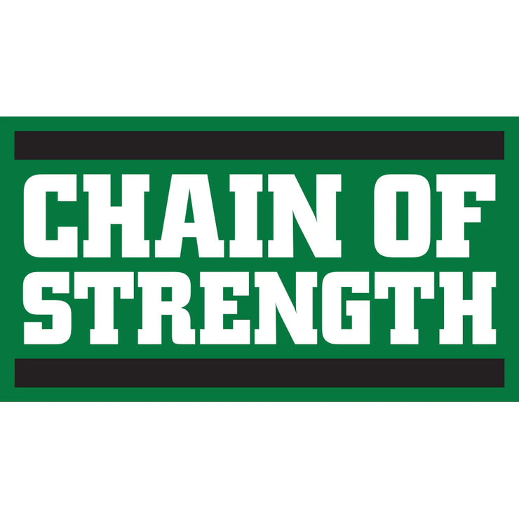 Chain Of Strength - Logo (Medium Green) sticker