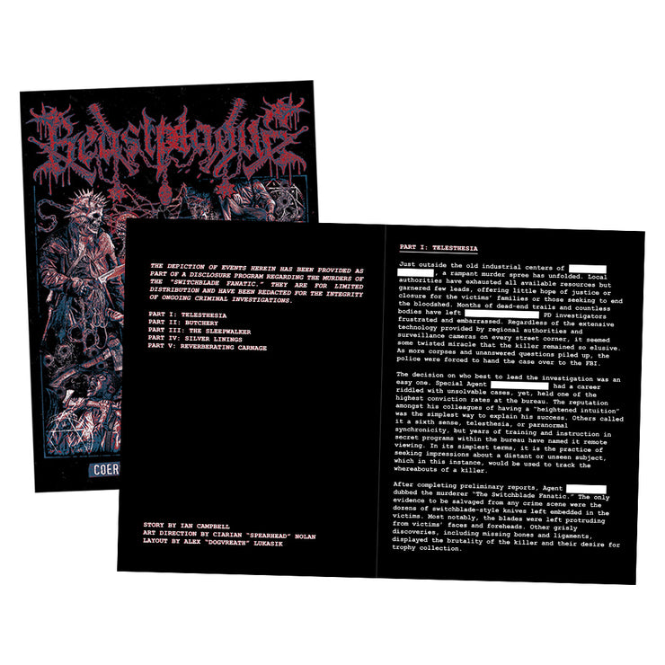 Beastplague - Coerced Through a Killer Poster & Zine bundle