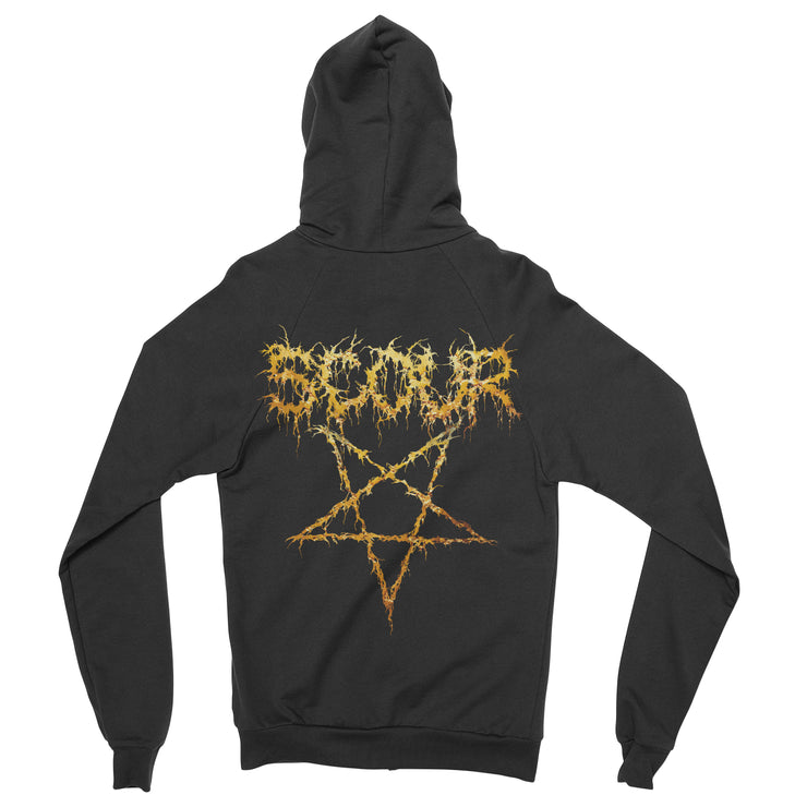 Scour - Pentagram zip-up hoodie