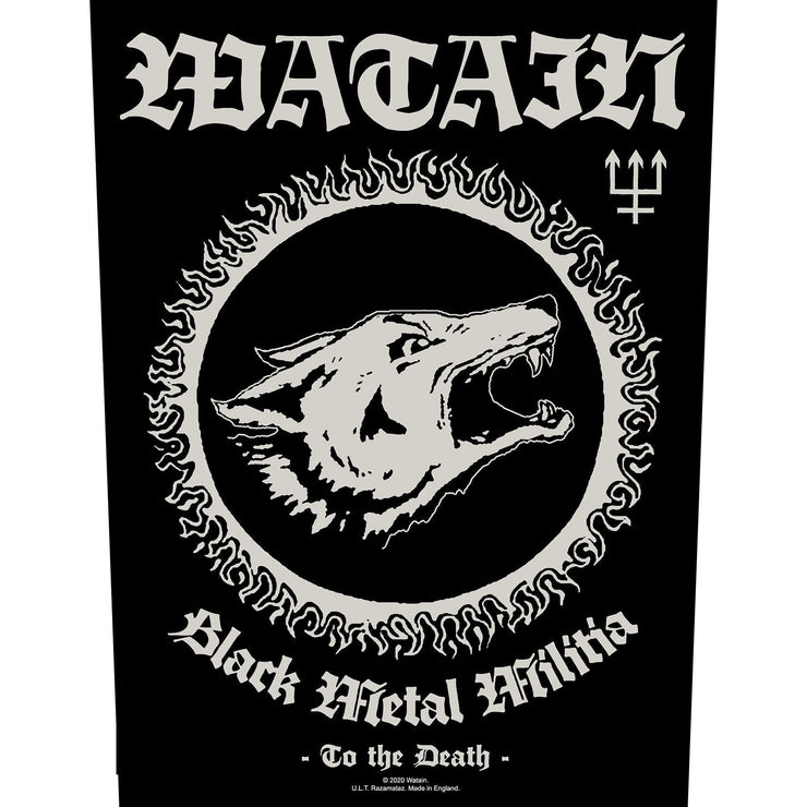 Watain - Black Metal Militia back patch