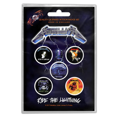 Metallica - Ride The Lightning button pack