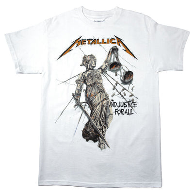 Metallica - And Justice For All (White) t-shirt