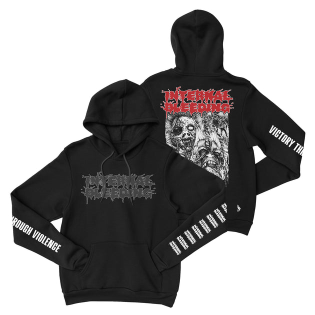 Internal Bleeding - Face Ripper pullover hoodie – Night Shift Merch