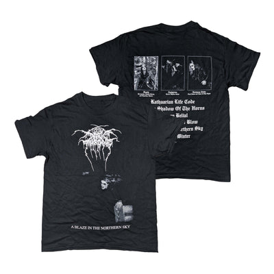 Darkthrone - A Blaze In The Northern Sky (Album Back) t-shirt